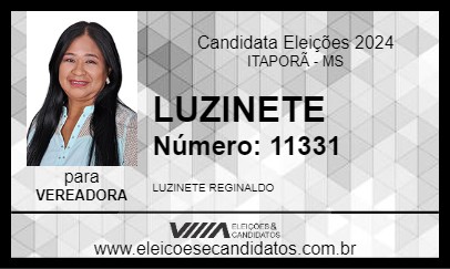 Candidato LUZINETE 2024 - ITAPORÃ - Eleições