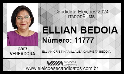 Candidato ELLIAN BEDOIA 2024 - ITAPORÃ - Eleições