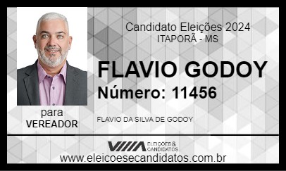 Candidato FLAVIO GODOY 2024 - ITAPORÃ - Eleições