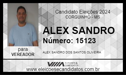 Candidato ALEX OLIVEIRA 2024 - CORGUINHO - Eleições