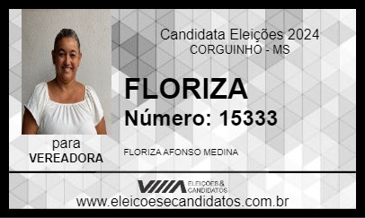 Candidato FLORIZA 2024 - CORGUINHO - Eleições