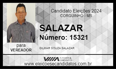 Candidato SALAZAR 2024 - CORGUINHO - Eleições