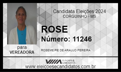 Candidato ROSE 2024 - CORGUINHO - Eleições