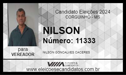 Candidato NILSON 2024 - CORGUINHO - Eleições