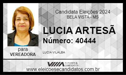 Candidato LUCIA ARTESÃ 2024 - BELA VISTA - Eleições