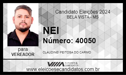 Candidato NEI 2024 - BELA VISTA - Eleições