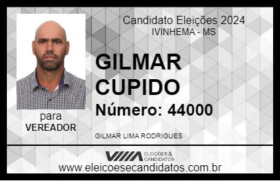 Candidato GILMAR CUPIDO 2024 - IVINHEMA - Eleições