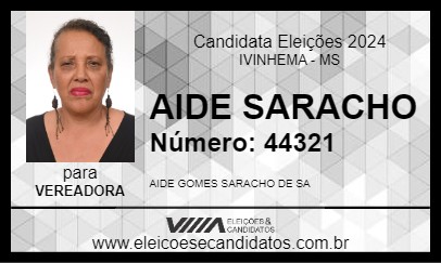 Candidato AIDE SARACHO 2024 - IVINHEMA - Eleições