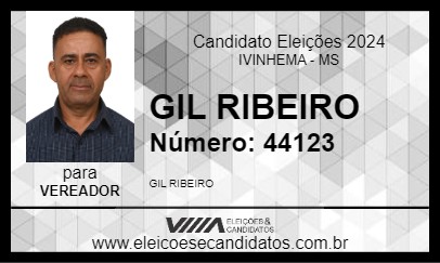 Candidato GIL RIBEIRO 2024 - IVINHEMA - Eleições