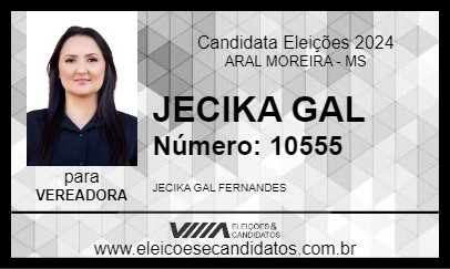 Candidato JECIKA GAL 2024 - ARAL MOREIRA - Eleições