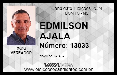 Candidato EDMILSON AJALA 2024 - BONITO - Eleições