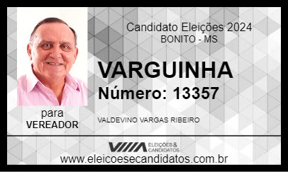 Candidato VARGUINHA 2024 - BONITO - Eleições