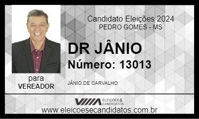 Candidato DR JÂNIO 2024 - PEDRO GOMES - Eleições