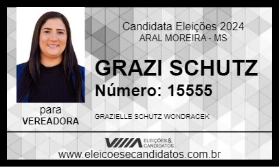 Candidato GRAZI SCHUTZ 2024 - ARAL MOREIRA - Eleições