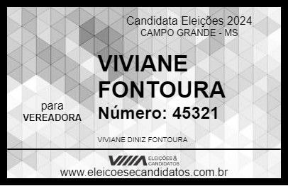 Candidato VIVIANE FONTOURA 2024 - CAMPO GRANDE - Eleições