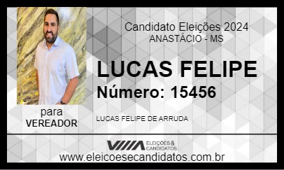 Candidato LUCAS FELIPE 2024 - ANASTÁCIO - Eleições