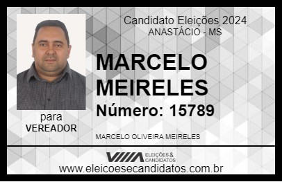 Candidato MARCELO MEIRELES 2024 - ANASTÁCIO - Eleições