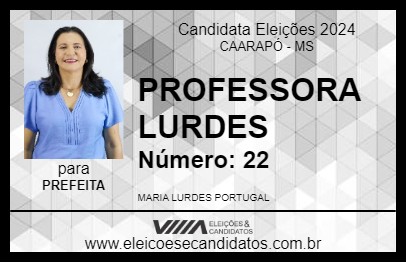 Candidato PROFESSORA LURDES 2024 - CAARAPÓ - Eleições