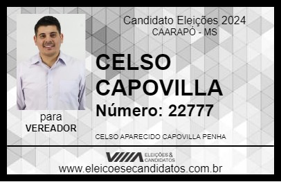 Candidato CELSO CAPOVILLA 2024 - CAARAPÓ - Eleições