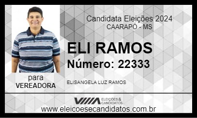 Candidato ELI RAMOS 2024 - CAARAPÓ - Eleições