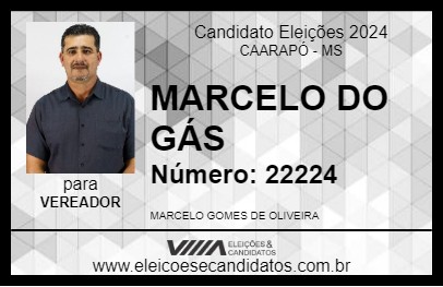 Candidato MARCELO DO GÁS 2024 - CAARAPÓ - Eleições