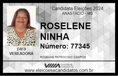 Candidato ROSELENE NINHA 2024 - ANASTÁCIO - Eleições