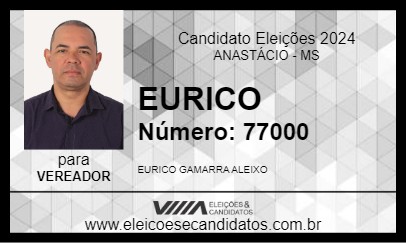 Candidato EURICO 2024 - ANASTÁCIO - Eleições