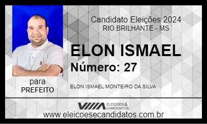 Candidato ELON ISMAEL 2024 - RIO BRILHANTE - Eleições