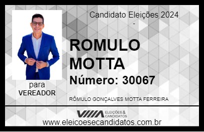 Candidato ROMULO MOTTA 2024 - CAMPO GRANDE - Eleições