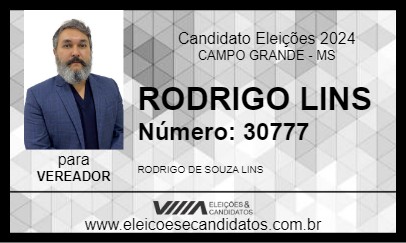 Candidato RODRIGO LINS 2024 - CAMPO GRANDE - Eleições