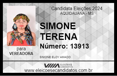 Candidato SIMONE TERENA 2024 - AQUIDAUANA - Eleições