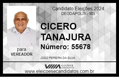 Candidato CICERO TANAJURA 2024 - DEODÁPOLIS - Eleições