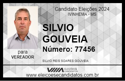 Candidato SILVIO GOUVEIA 2024 - IVINHEMA - Eleições