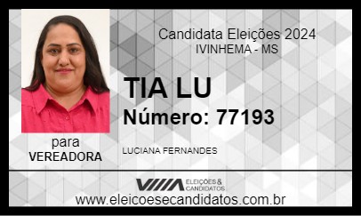 Candidato TIA LU 2024 - IVINHEMA - Eleições