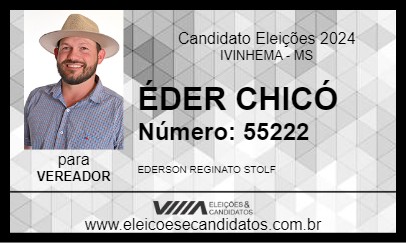 Candidato ÉDER CHICÓ 2024 - IVINHEMA - Eleições