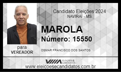 Candidato MAROLA 2024 - NAVIRAÍ - Eleições