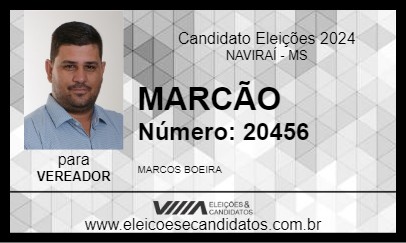 Candidato MARCÃO 2024 - NAVIRAÍ - Eleições