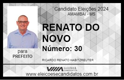 Candidato RENATO DO NOVO 2024 - AMAMBAI - Eleições