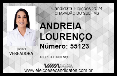 Candidato ANDREIA LOURENÇO 2024 - CHAPADÃO DO SUL - Eleições