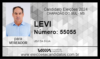 Candidato LEVI 2024 - CHAPADÃO DO SUL - Eleições