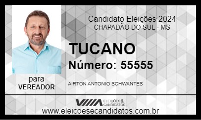 Candidato TUCANO 2024 - CHAPADÃO DO SUL - Eleições