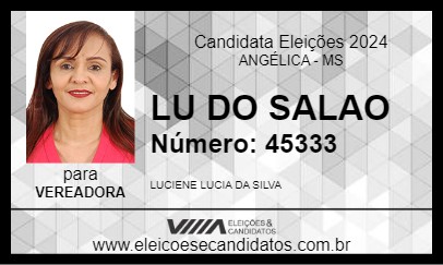 Candidato LU DO SALAO 2024 - ANGÉLICA - Eleições