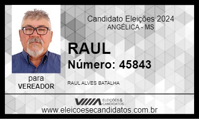 Candidato RAUL 2024 - ANGÉLICA - Eleições