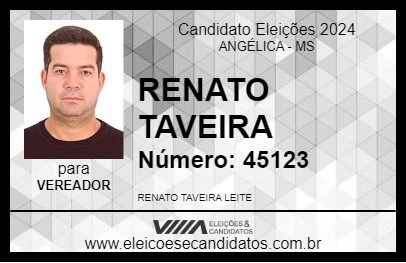 Candidato RENATO TAVEIRA 2024 - ANGÉLICA - Eleições