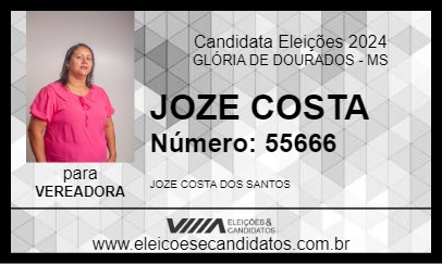 Candidato JOZE COSTA 2024 - GLÓRIA DE DOURADOS - Eleições