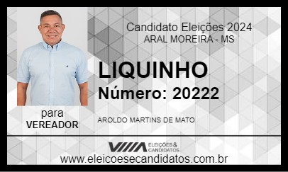 Candidato LIQUINHO 2024 - ARAL MOREIRA - Eleições