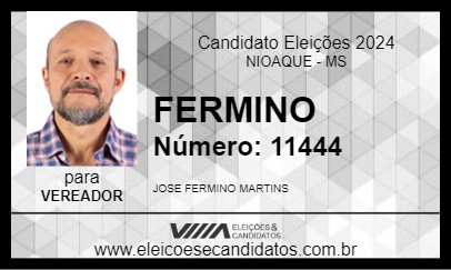 Candidato FERMINO 2024 - NIOAQUE - Eleições