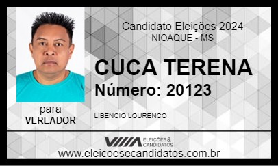 Candidato CUCA TERENA 2024 - NIOAQUE - Eleições