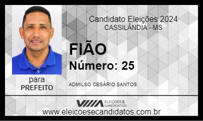 Candidato FIÃO 2024 - CASSILÂNDIA - Eleições