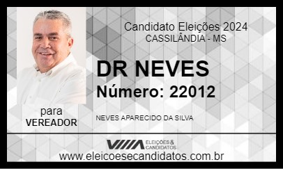 Candidato DR NEVES 2024 - CASSILÂNDIA - Eleições